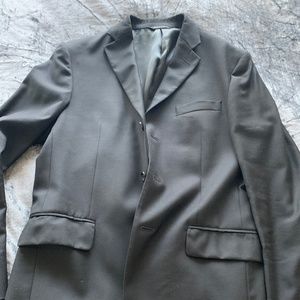 Black three button sport coat